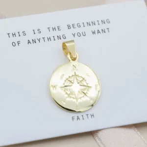 Outlet Faith Guldberlock stor kompass