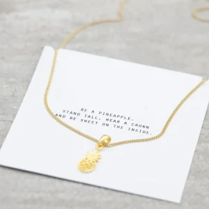 Clearance Faith Guldhalsband ananas