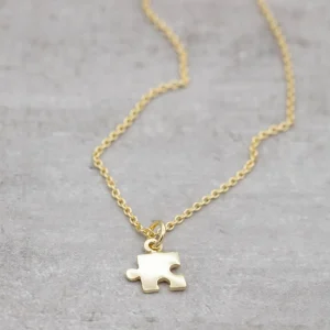 Discount Faith Guldhalsband liten pusselbit