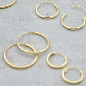 Clearance Faith Guldörhängen creoler 18mm