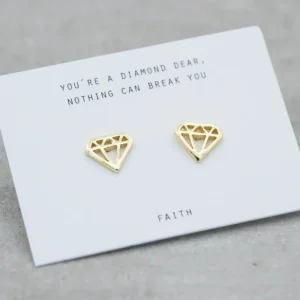Clearance Faith Guldörhängen diamant