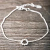 Clearance Faith Silverarmband cirkel m pluppar