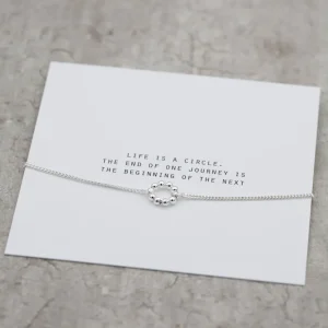 Clearance Faith Silverarmband cirkel m pluppar