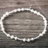 Fashion Faith Silverarmband elastiskt m Sötvattenpärlor