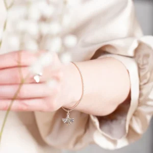 Discount Faith Silverarmband Ginkgoblad