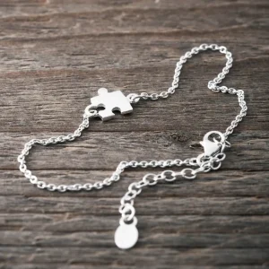 Outlet Faith Silverarmband liten pusselbit