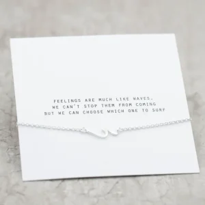 Outlet Faith Silverarmband liten våg