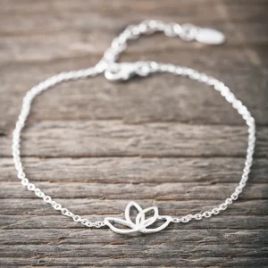 Discount Faith Silverarmband Lotusblomma