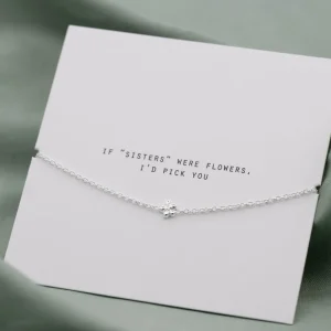 Clearance Faith Silverarmband miniblomma