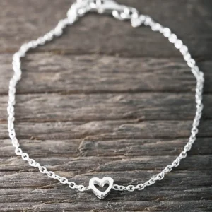 Outlet Faith Silverarmband minihjärta