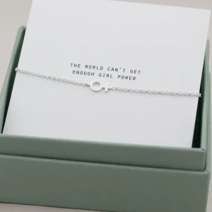 New Faith Silverarmband minikvinnotecken