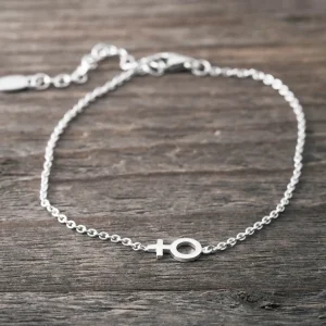 New Faith Silverarmband minikvinnotecken