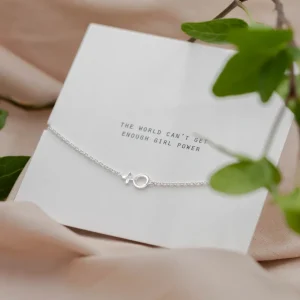 New Faith Silverarmband minikvinnotecken