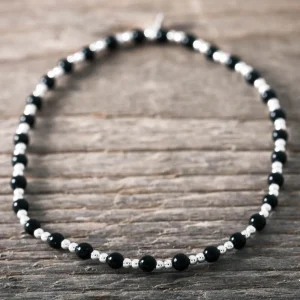 Clearance Faith Silverarmband onyx - unisex