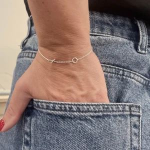 Hot Faith Silverarmband puss & kram