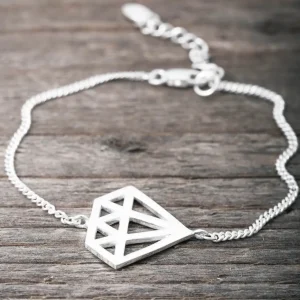 Discount Faith Silverarmband stor diamant