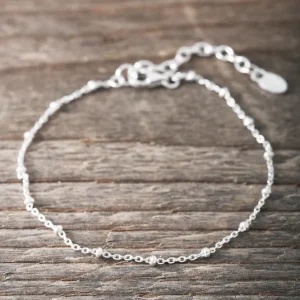 Best Faith Silverarmband supertunn länk med kulor
