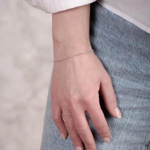 Discount Faith Silverarmband tunn kullänk