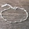Best Faith Silverarmband tunn länk med kulor