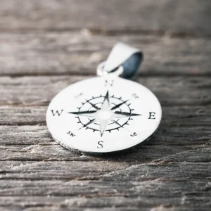 Clearance Faith Silverberlock stor kompass