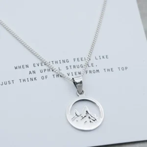 Sale Faith Silverhalsband bergstopp