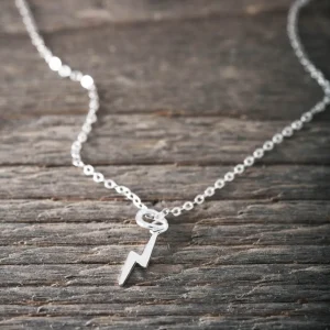 Online Faith Silverhalsband blixt