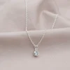 Best Faith Silverhalsband c/z sten