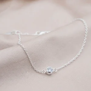 Best Faith Silverhalsband c/z sten