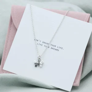 Hot Faith Silverhalsband fjäril