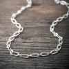 Best Faith Silverhalsband grov länk