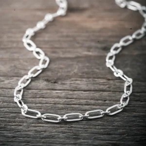 Best Faith Silverhalsband grov länk