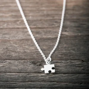 Fashion Faith Silverhalsband liten pusselbit