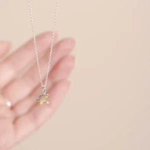 Fashion Faith Silverhalsband liten pusselbit