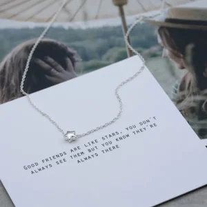 Fashion Faith Silverhalsband liten stjärna