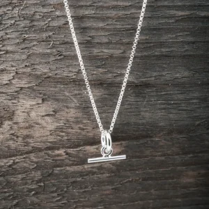 Clearance Faith Silverhalsband liten T-bar
