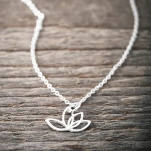 Best Faith Silverhalsband Lotusblomma