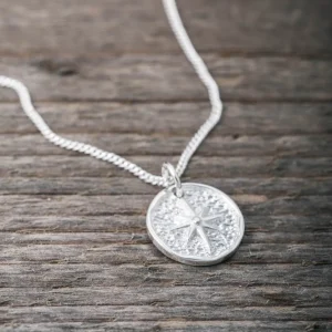 Outlet Faith Silverhalsband lycko coin stjärna