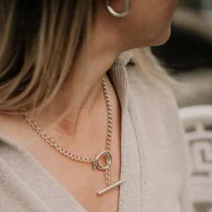 Best Faith Silverhalsband T-bar