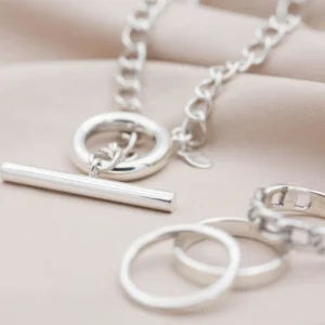 Best Faith Silverhalsband T-bar