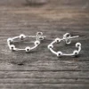 Outlet Faith Silverhoops små med 5 kulor