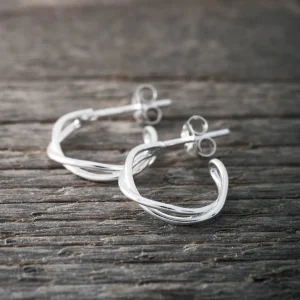Sale Faith Silverhoops tvinnade 15mm