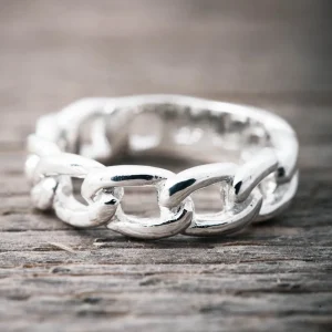 Discount Faith Silvering kedjelänk bred