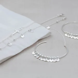 Outlet Faith Silverörhängen Boho-hoops