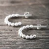 Discount Faith Silverörhängen Creoler med 3mm kulor