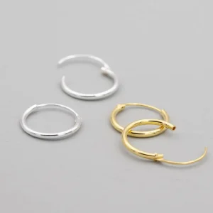 Online Faith Silverörhängen creoler 12mm