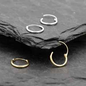 Online Faith Silverörhängen creoler 12mm