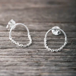 Fashion Faith Silverörhängen drop chain