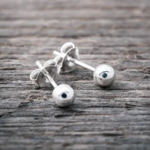Fashion Faith Silverörhängen kulor 4mm