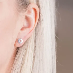 Fashion Faith Silverörhängen liten kompass