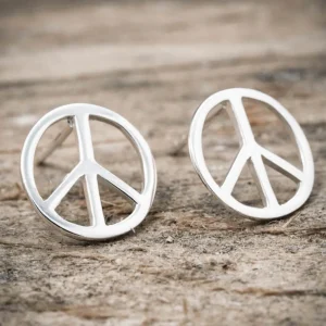 Fashion Faith Silverörhängen stor Peace